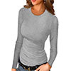 Load image into Gallery viewer, Anygrew Womens Scoop Neck Henley Sweatshirts Sexy Fall Long Sleeve Shirts
