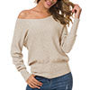 Load image into Gallery viewer, Anygrew Women&#39;s Off Shoulder Sweater Long Sleeve Pullover Knit Jumper
