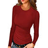 Load image into Gallery viewer, Anygrew Womens Scoop Neck Henley Sweatshirts Sexy Fall Long Sleeve Shirts
