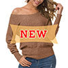 Load image into Gallery viewer, Anygrew Women&#39;s Off Shoulder Sweater Long Sleeve Pullover Knit Jumper
