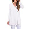 Load image into Gallery viewer, Anygrew Women&#39;s Long Sleeve V Neck Shirts Casual Tunic Tops Blouse
