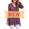 Load image into Gallery viewer, Anygrew Women&#39;s Long Sleeve V Neck Shirts Casual Tunic Tops Blouse
