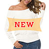 Load image into Gallery viewer, Anygrew Women&#39;s Off Shoulder Sweater Long Sleeve Pullover Knit Jumper
