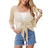 Load image into Gallery viewer, Anygrew Womens Sheer Shrug Tie Top Bolero Cardigan Lightweight Shrug
